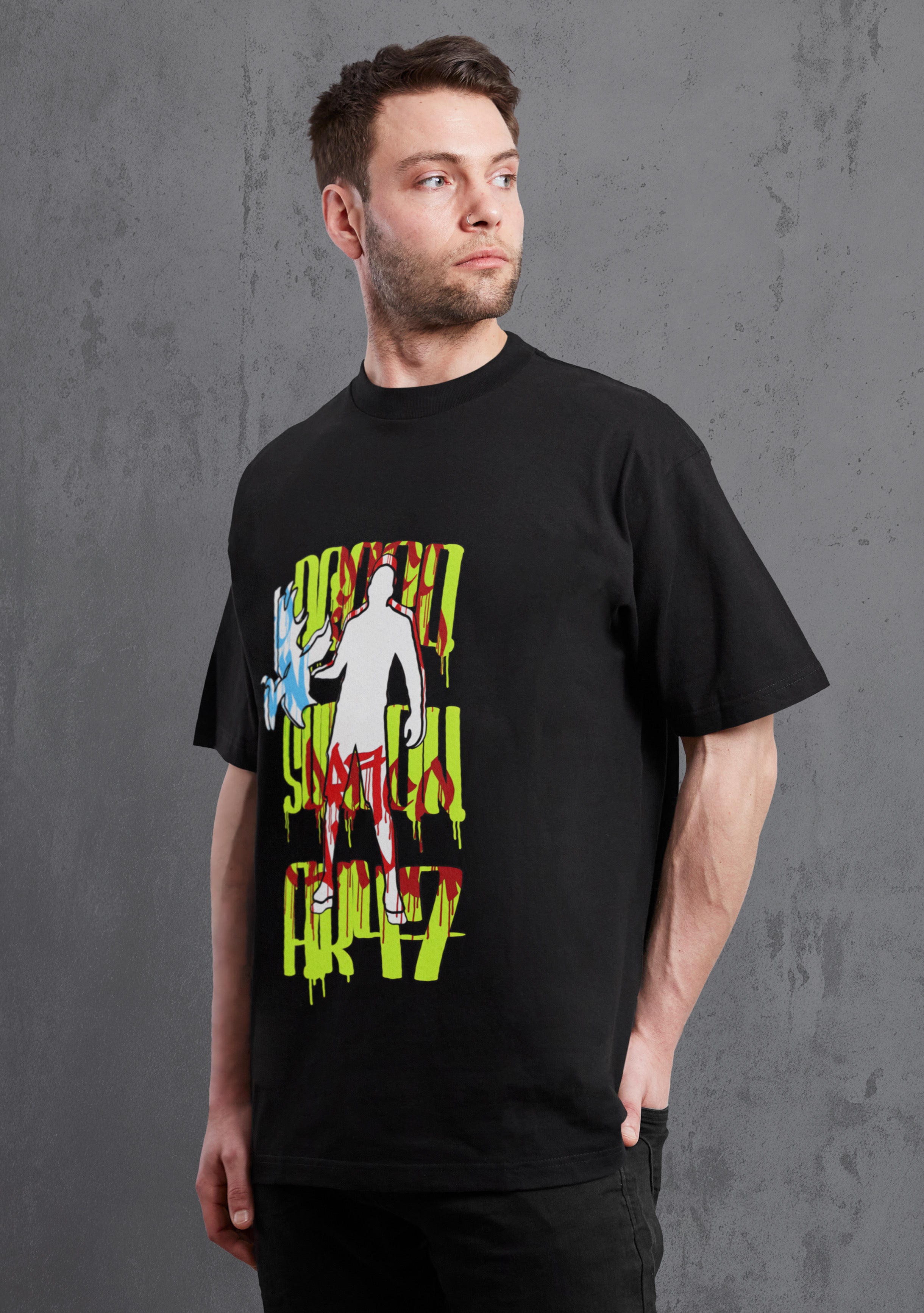 Draco Ak47 Black Oversize T-shirt
