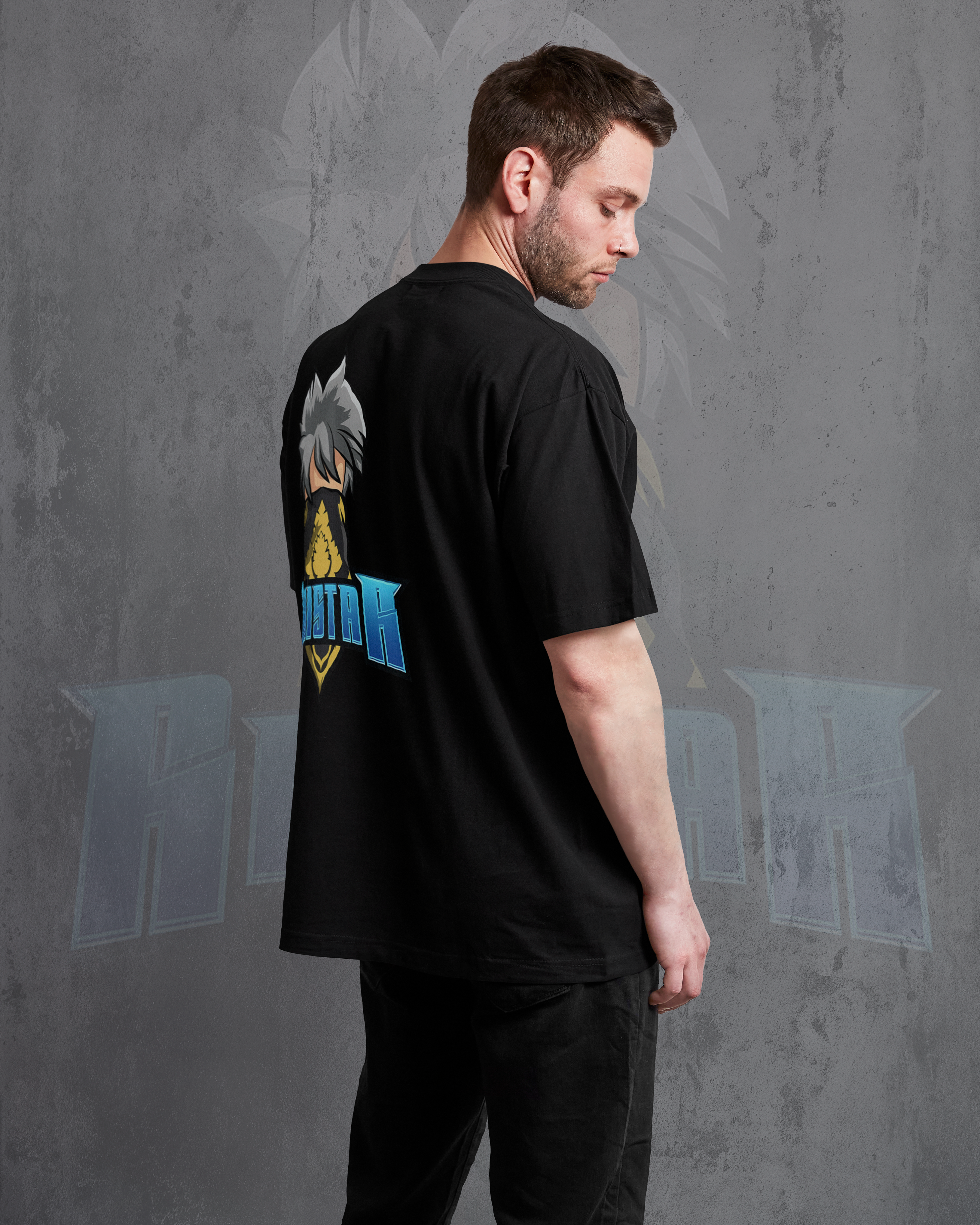 I Am Rai Star – Premium Unisex Oversized Black T-Shirt | 240 GSM Cotton