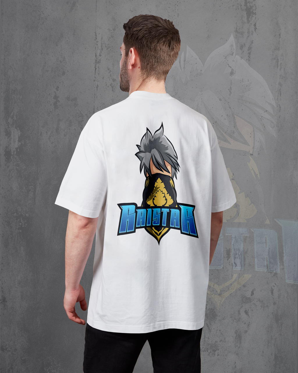 I Am Rai Star – Premium Unisex Oversized White T-Shirt | 240 GSM Cotton