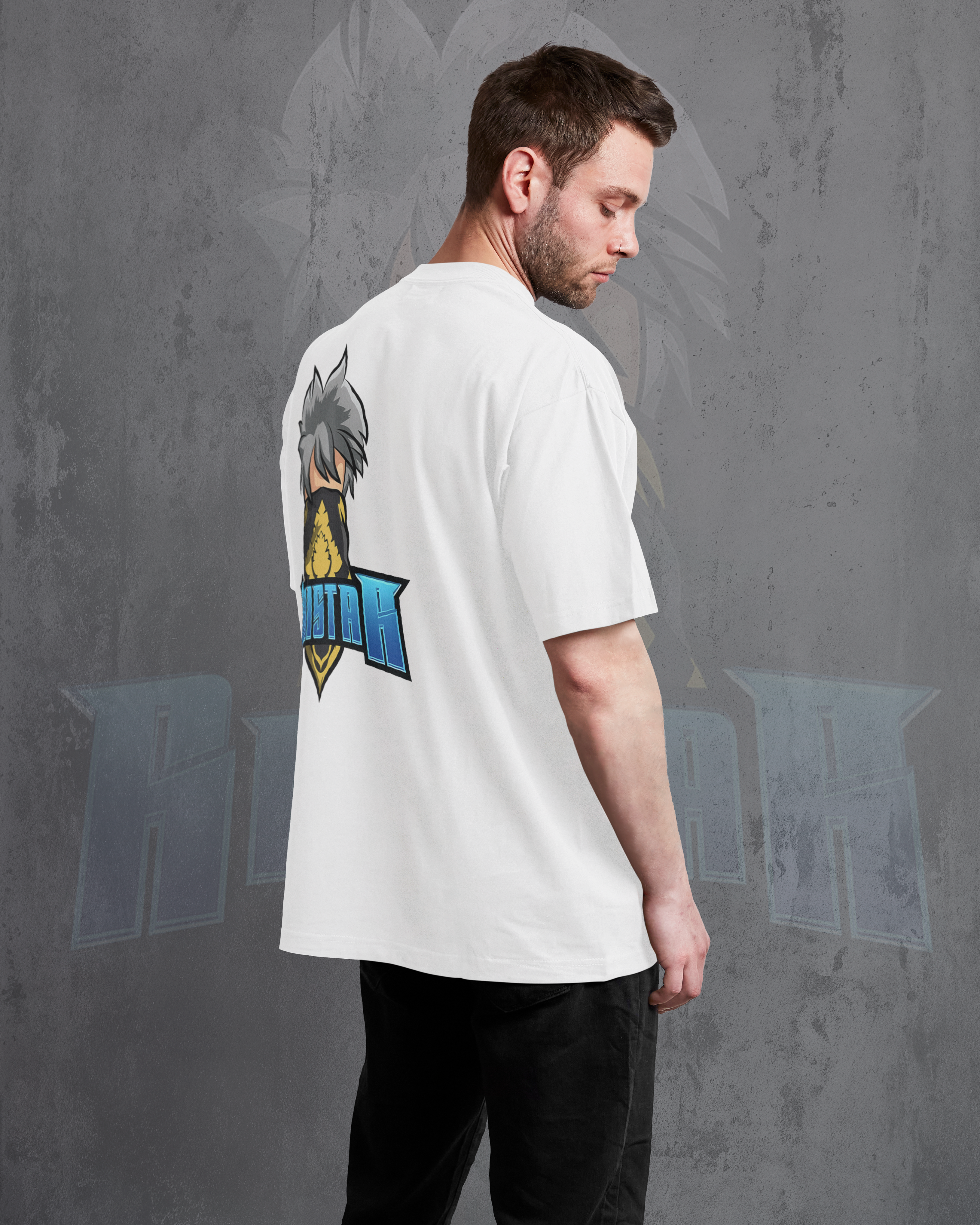 I Am Rai Star – Premium Unisex Oversized White T-Shirt | 240 GSM Cotton